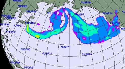 Unde ar putea ajunge norul radioactiv de la Fukushima