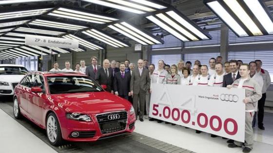 Audi A4 cu numărul 5.000.000