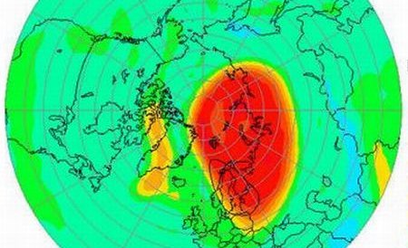 O gaură de dimensiuni record în stratul de ozon va cauza o primăvară &quot;de foc&quot;