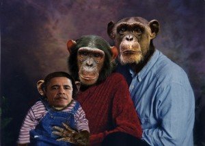 Chipul preşedintelui Barack Obama apare pe o maimuţă într-o poză ce a stârnit controverse