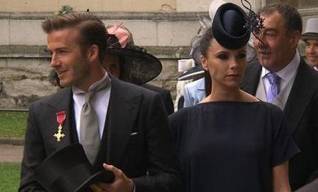 David Beckham şi Victoria au participat la nunta regală