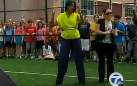 Michelle Obama se dezlănţuie: A dansat pe o melodie a lui Beyonce