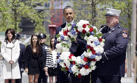 Obama a marcat la Ground Zero, uciderea lui bin Laden. Vezi aici imagini de la eveniment