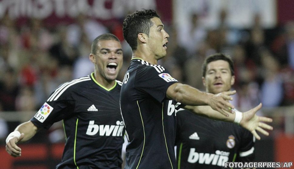 Cristiano Ronaldo înscrie de patru ori şi Real Madrid învinge cu 6-2 pe Sevilla