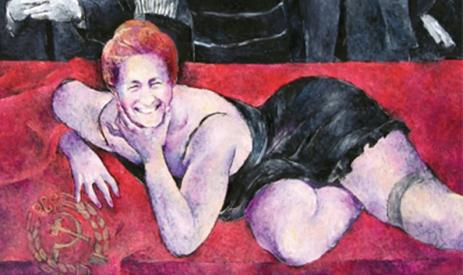 Elena Ceauşescu, erotizată într-o expoziţie de pictură 95303