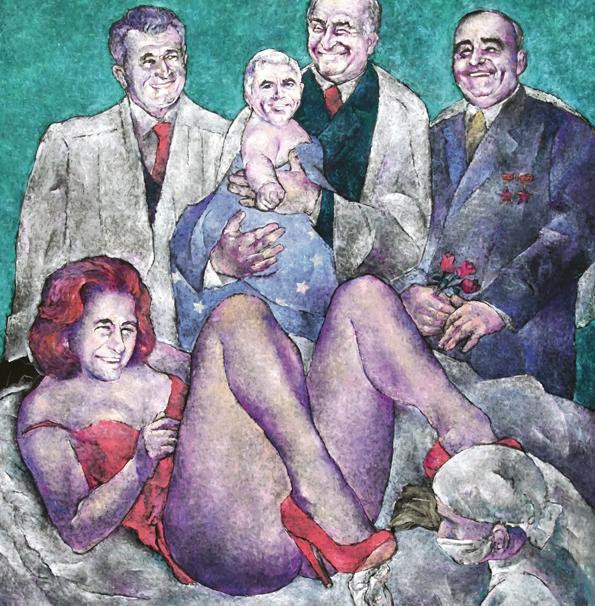 Elena Ceauşescu, erotizată într-o expoziţie de pictură 95304