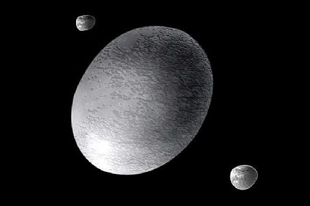 Haumea - a cincea planetă pitică, străluceşte dincolo de Neptun. E acoperită de gheaţă