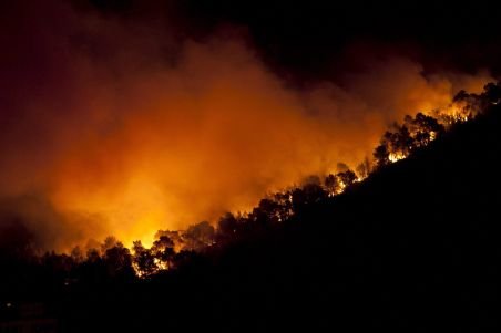 Pompierii spanioli se luptă de trei zile cu cel mai mare incendiu de pădure din istoria insulei Ibiza