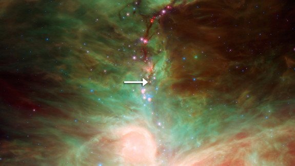 Premieră NASA: „Ploaie“ de cristale, surprinsă în zona unei stele în formare