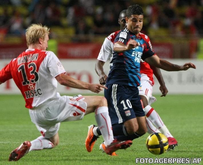 Ligue 1: AS Monaco a retrogradat, după 0-2 cu Lyon pe teren propriu