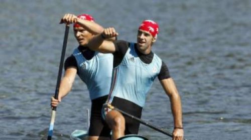 Românii Mihalachi şi Dumitrescu, campioni europeni la canoe dublu 500 m, la CE de la Belgrad