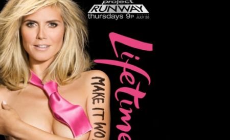 Heidi Klum pozează topless pentru un nou sezon al Project Runway