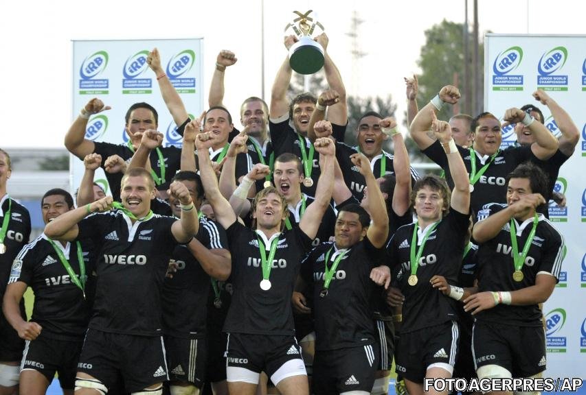 Echipa de tineret a Noii Zeelande a câştigat al patrulea titlu mondial consecutiv la rugby 