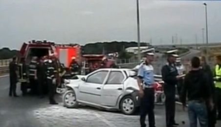Vicepreşedintele Partidului Ecologist Argeş, implicat într-un accident la intrare pe A1. S-a izbit de un camion