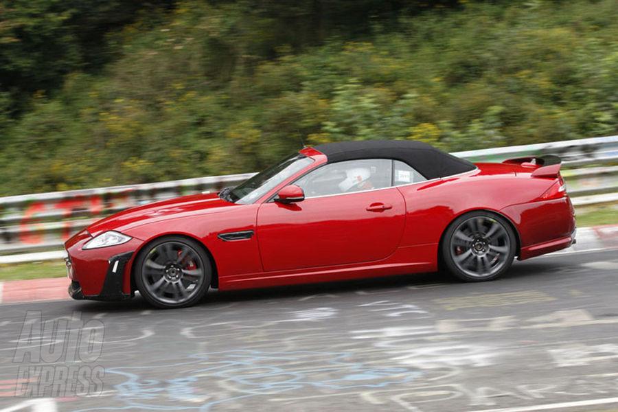 Jaguar XKR-S Cabrio, aproape de realitate. Imagini spion cu noua decapotabilă a britanicilor 104603