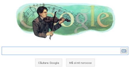 Google îi dedică un doodle lui George Enescu, la 130 de ani de la naşterea compozitorului 