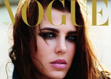 Charlotte Casiraghi, fiica prinţesei Caroline de Monaco, pe coperta revistei Vogue France