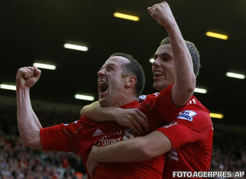 Premier League: Liverpool învinge pe Bolton cu 3-1 şi devine lider