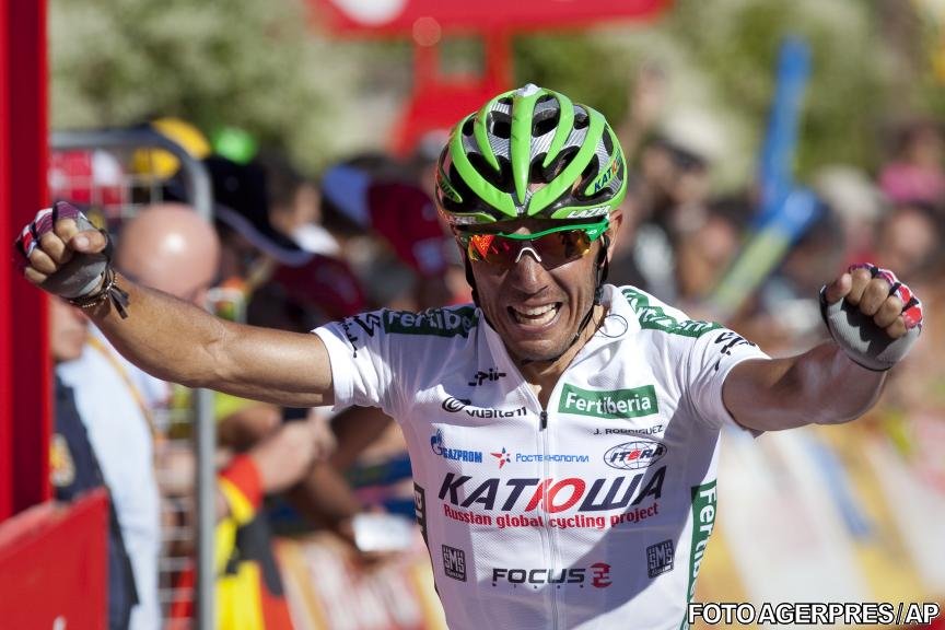 Turul Spaniei: Joaquim Rodriguez a câştigat etapa a 8-a şi a preluat tricoul roşu