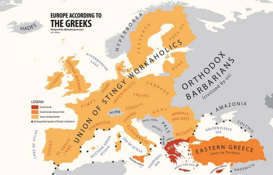 Harta stereotipurilor: România, ţara vandalilor şi a ţiganilor. Suedezii, un popor de perverşi. Bulgarii, retardaţi 106580