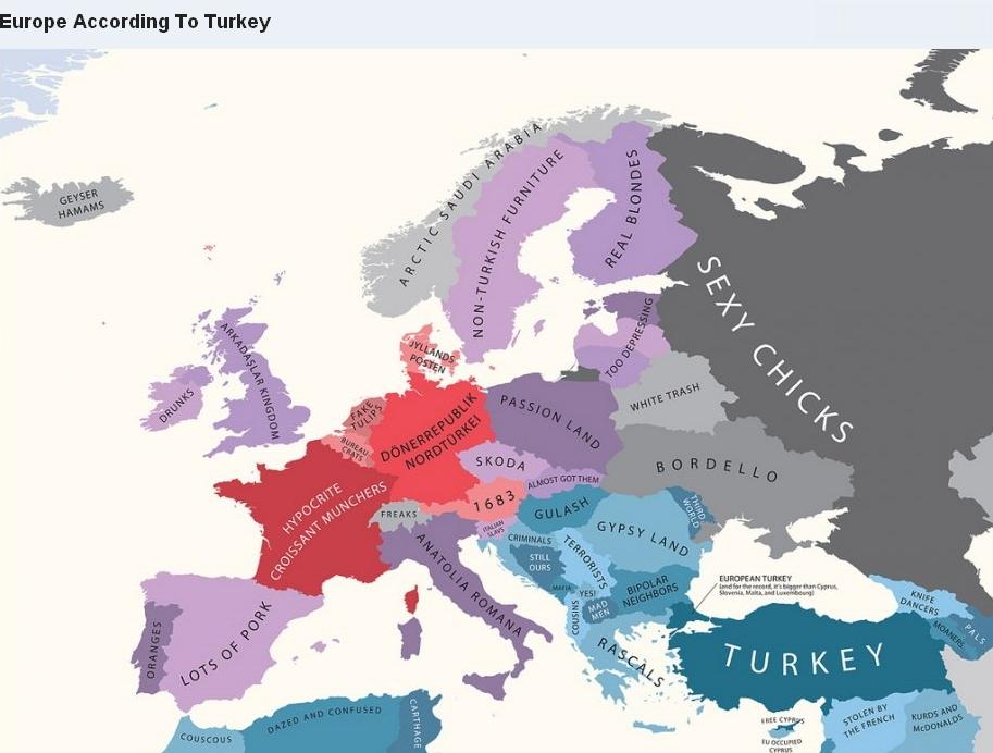 Harta stereotipurilor: România, ţara vandalilor şi a ţiganilor. Suedezii, un popor de perverşi. Bulgarii, retardaţi 106587