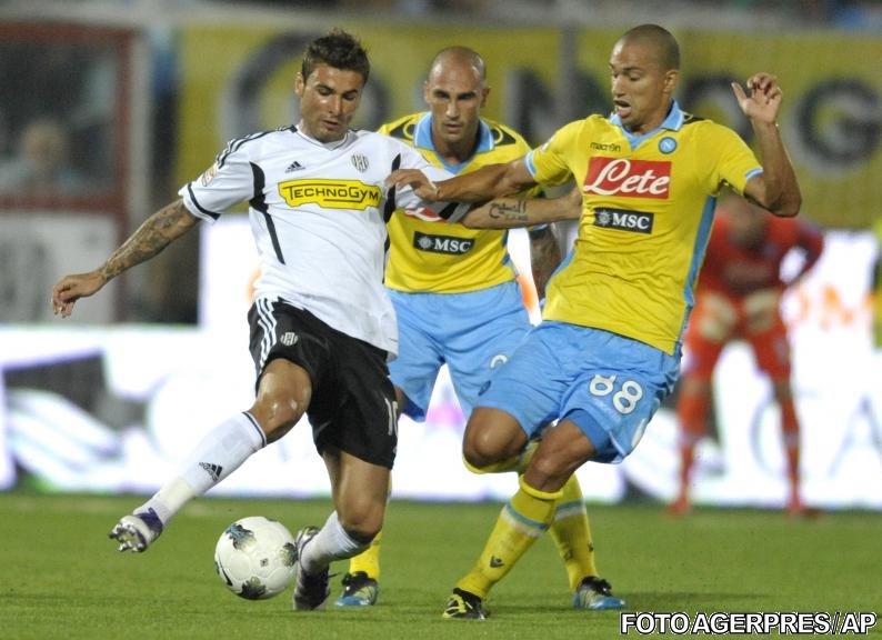 Mutu a debutat cu stângul la noua echipă: Cesena a pierdut acasă cu Napoli, scor 1-3