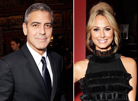 George Clooney şi noua sa iubită Stacy Kiebler, pentru prima dată împreună în public