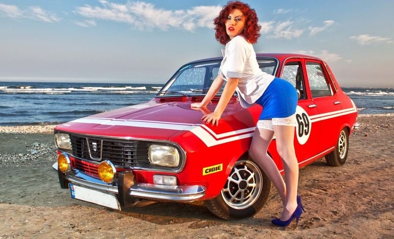 Sexy Dacia: Modelul retro 1.300, într-un pictorial provocator