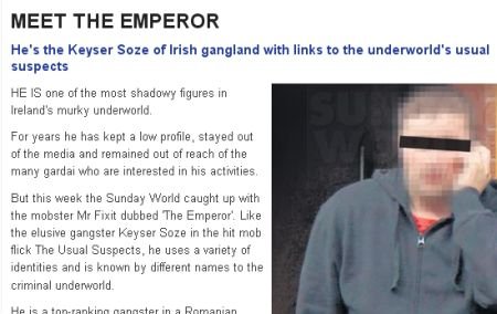 Un român supranumit &quot;Împăratul&quot; este şeful mafiei din Irlanda 