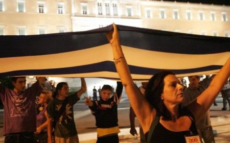 Proteste în Grecia: Un grup de studenţi a ocupat postul public de televiziune