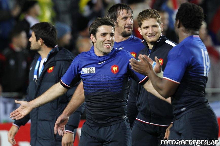 Franţa a învins Ţara Galilor cu 9-8 şi s-a calificat în finala Cupei Mondiale de rugby