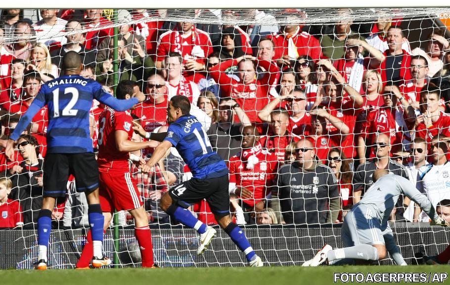Javier Hernandez salvează un punct pentru Manchester United în derbyul cu Liverpool