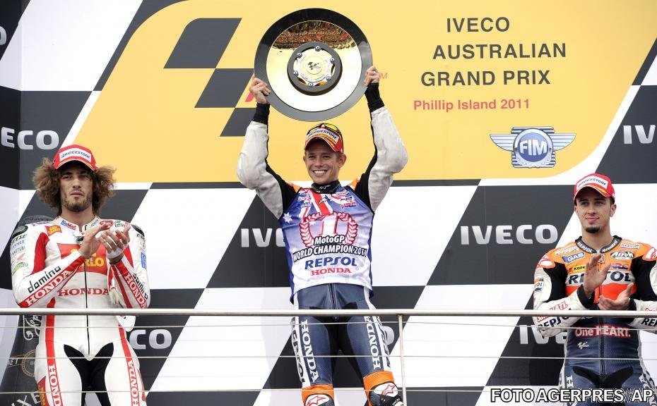 Australianul Casey Stoner este noul campion mondial la MotoGP