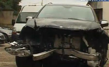 O grămadă de fiare contorsionate: Vezi cum arată maşina lui Şerban Huidu, după accident 111984