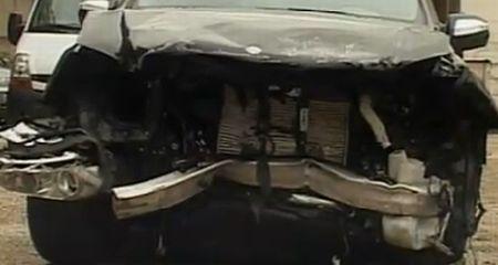 O grămadă de fiare contorsionate: Vezi cum arată maşina lui Şerban Huidu, după accident 111985