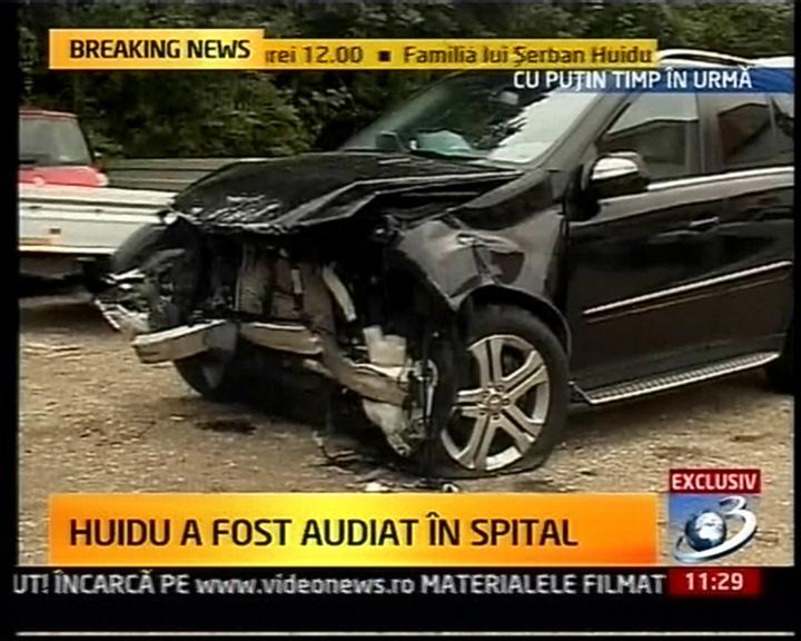 O grămadă de fiare contorsionate: Vezi cum arată maşina lui Şerban Huidu, după accident 111990