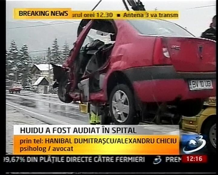 O grămadă de fiare contorsionate: Vezi cum arată maşina lui Şerban Huidu, după accident 112025