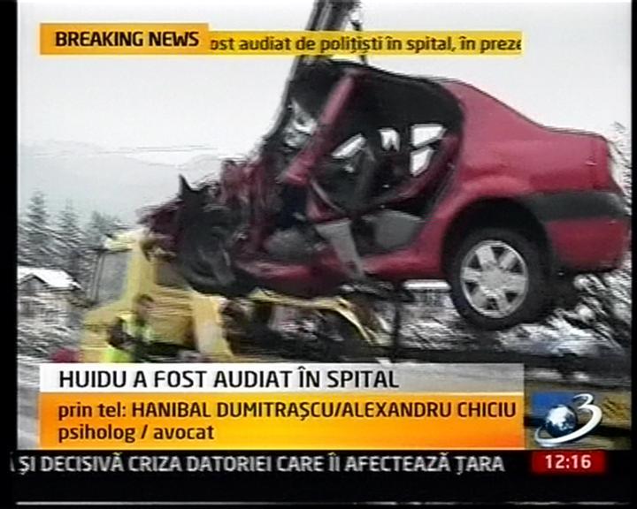 O grămadă de fiare contorsionate: Vezi cum arată maşina lui Şerban Huidu, după accident 112026