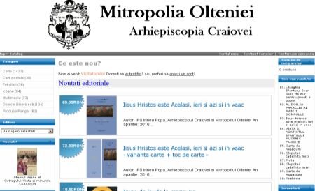 Mitropolia Olteniei a deschis un magazin online cu obiecte bisericeşti