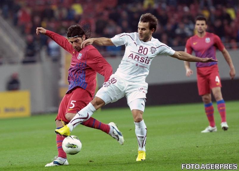 Steaua - Rapid 0-0: Derby fără goluri, dar cu trei eliminări