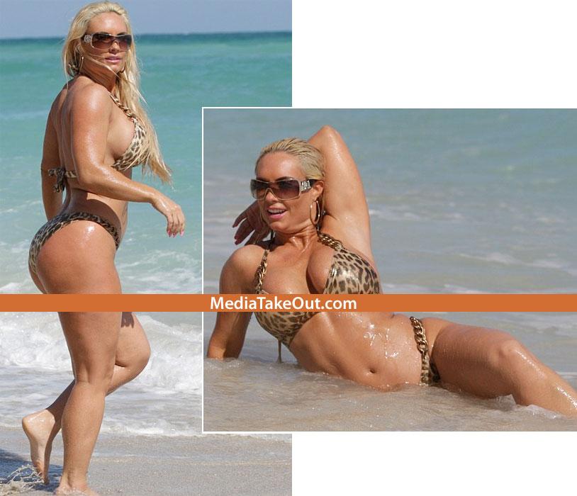 Ca un dinozaur în adâncuri. Coco Piţi se aFUNDă în nisipurile mării cu posteriorul în sus  115287