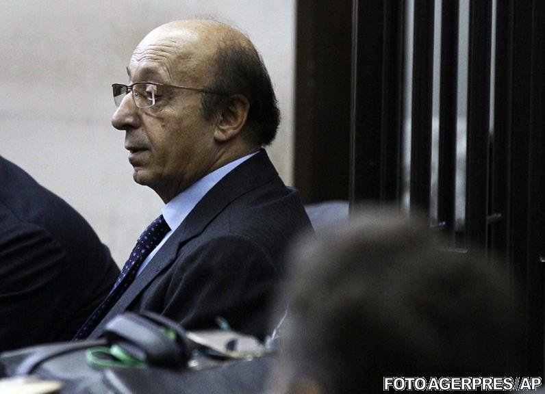 Luciano Moggi, condamnat la cinci ani şi patru luni de închisoare pentru implicarea în scandalul Calciopoli