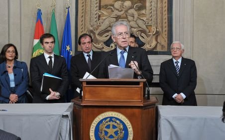 Guvernul lui Mario Monti a obţinut votul de încredere al Senatului  