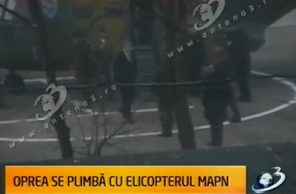 Gabriel Oprea a folosit un elicopter MApN pentru a ajunge la o şedinţă UNPR