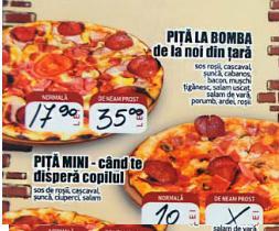Piţa &quot;Bucuria homosexualului&quot; sau &quot;Mănânci aici şi mori acasă&quot; în varianta &quot;de neam prost&quot;, pe meniul unui restaurant 118217