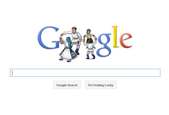 Google dedică un doodle românilor, de Ziua Naţională