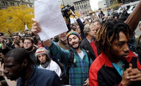 Un grup de manifestanţi OWS încep un marş de 45 de zile de la Washington în Georgia