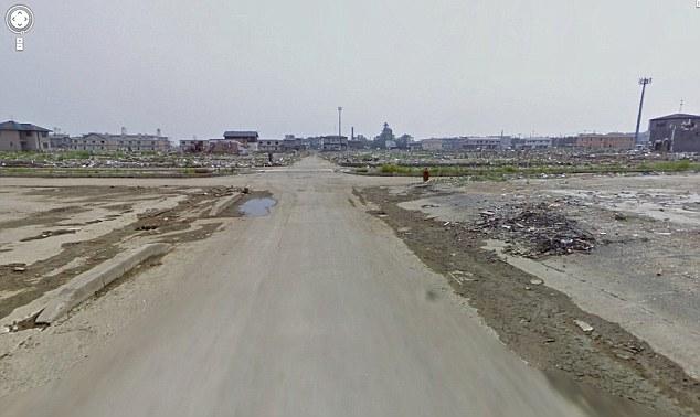 Locul pe unde a trecut moartea, filmat de Google Street View. Japonia a rămas pustiită după tsunami 121307