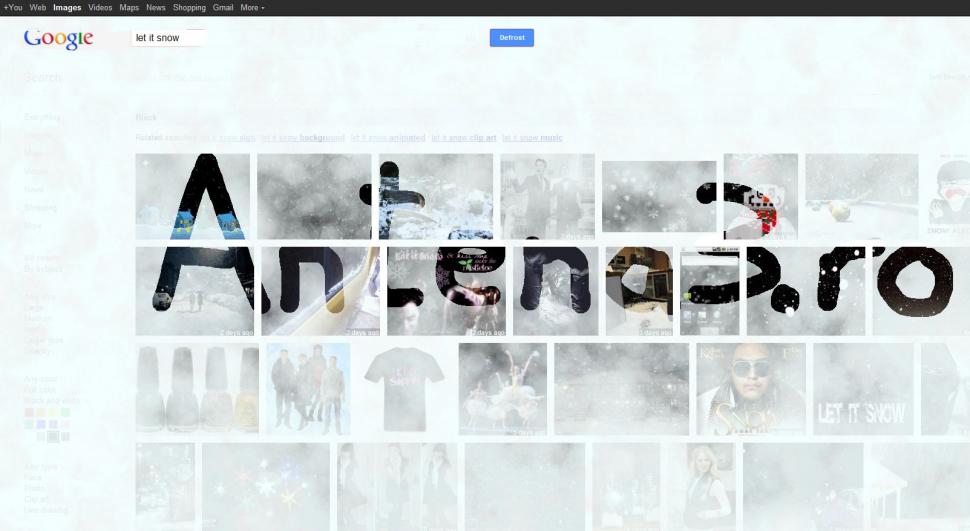 Noua ”jucărie” de la Google îţi îngheaţă ecranul. Vezi cum porneşti ninsoarea pe monitorul tău 121943