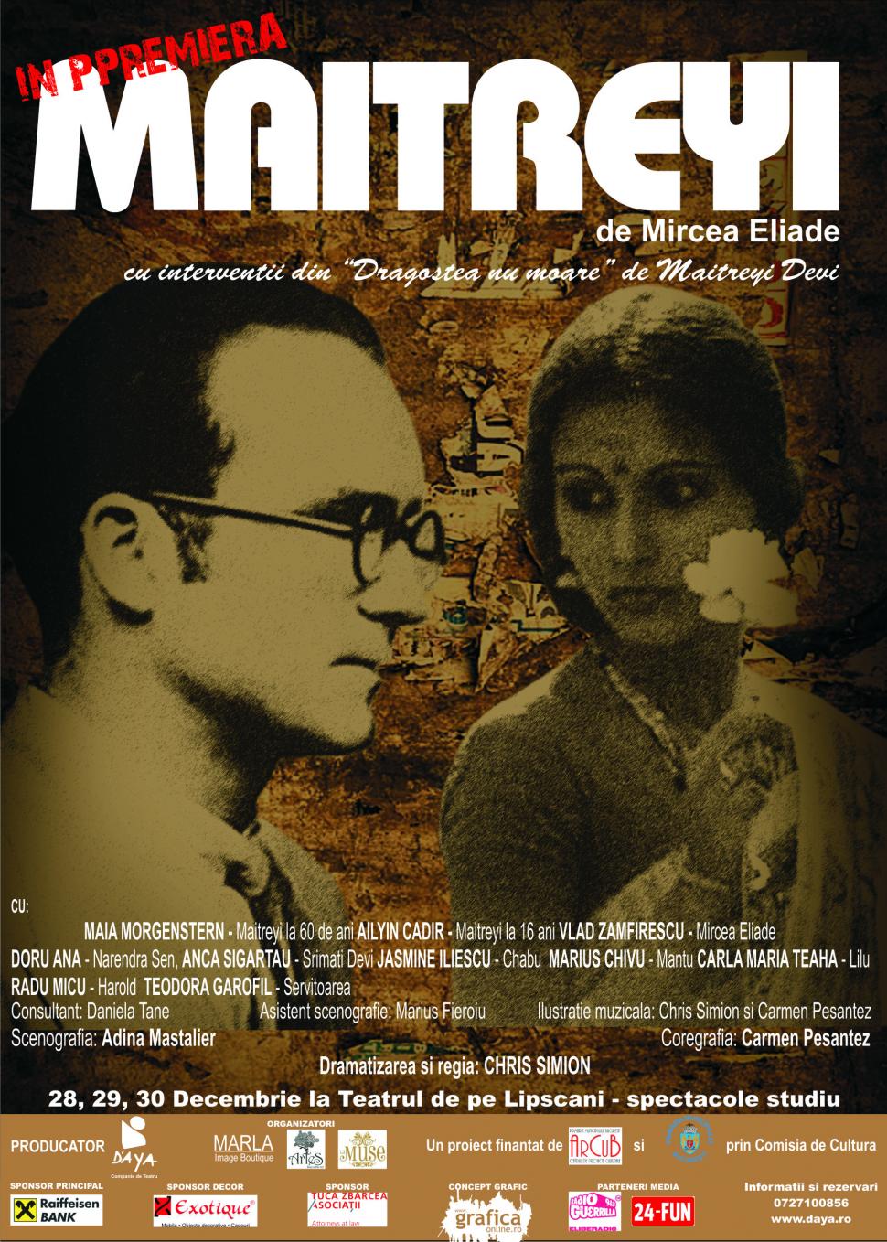 Maitreyi, pentru prima dată pe scena teatrului românesc: Maia Morgenstern, iubirea lui Eliade 122274